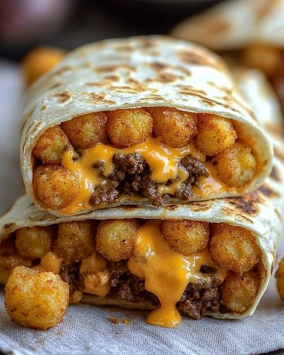 Cheesy Potato Burritos