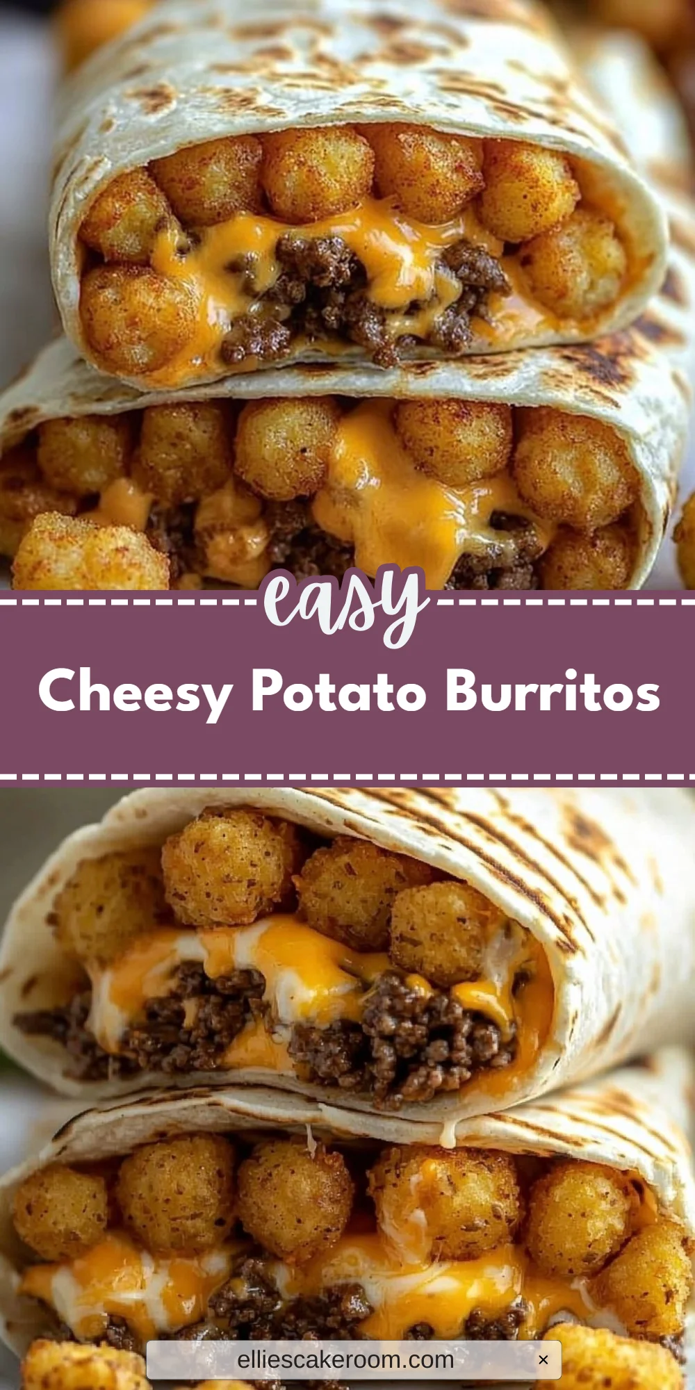 Cheesy Potato Burritos