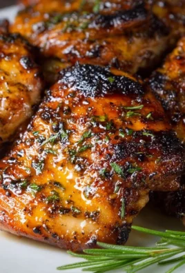 Delicious chicken thighs marinated in flavorful spices and herbs