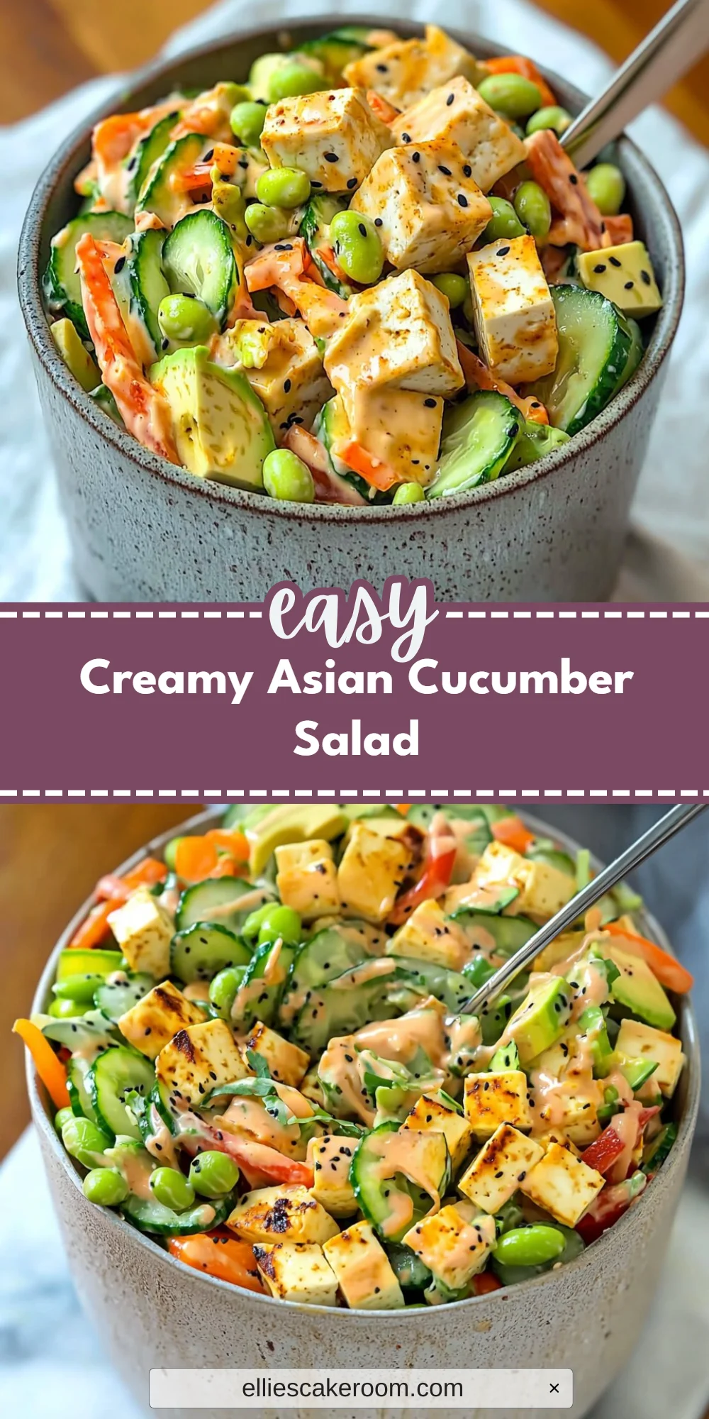 Creamy Asian Cucumber Salad