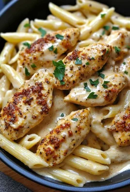 Creamy Cajun Chicken Pasta served in a bowl with spices and herbs