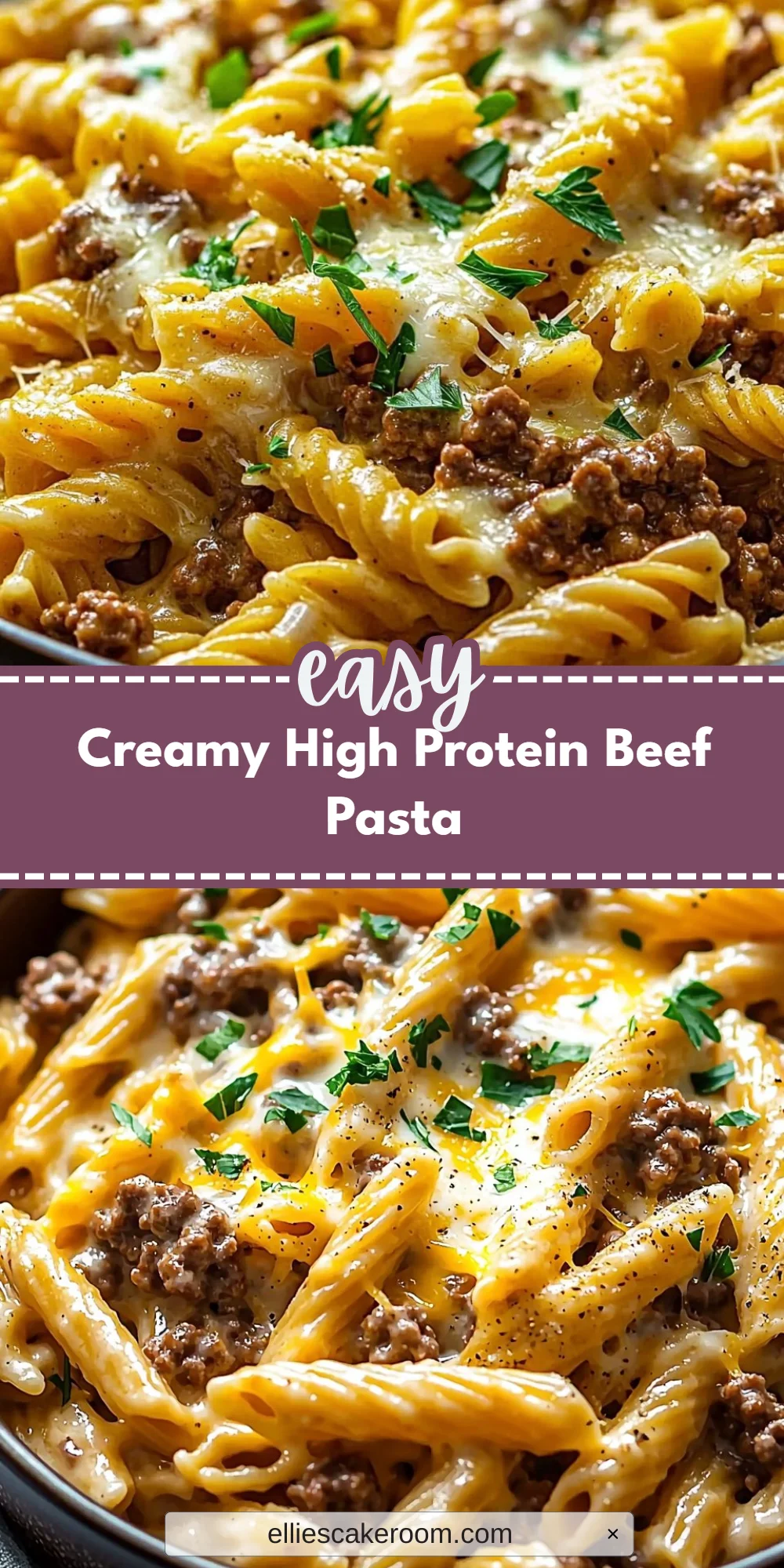 Creamy High Protein Beef Pasta