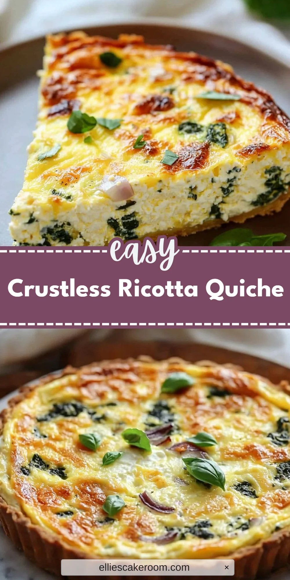 Crustless Ricotta Quiche
