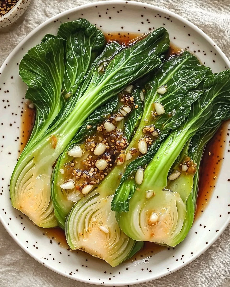 Easy Bok Choy With Garlic Soy Sauce