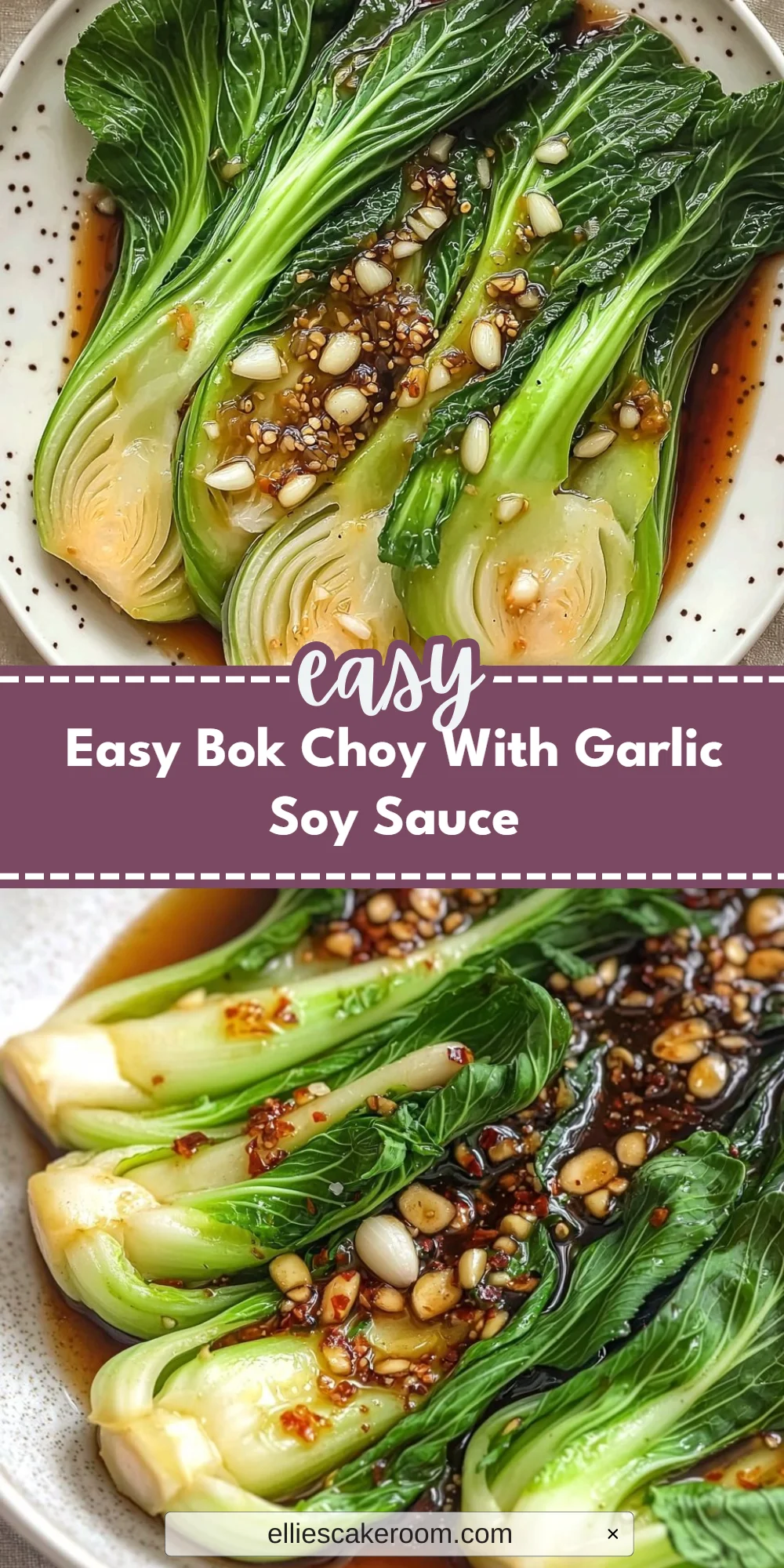 Easy Bok Choy With Garlic Soy Sauce
