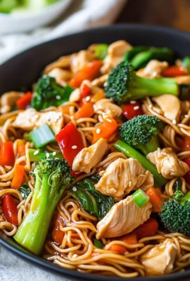 Delicious easy chicken stir fry with colorful vegetables and tender chicken pieces