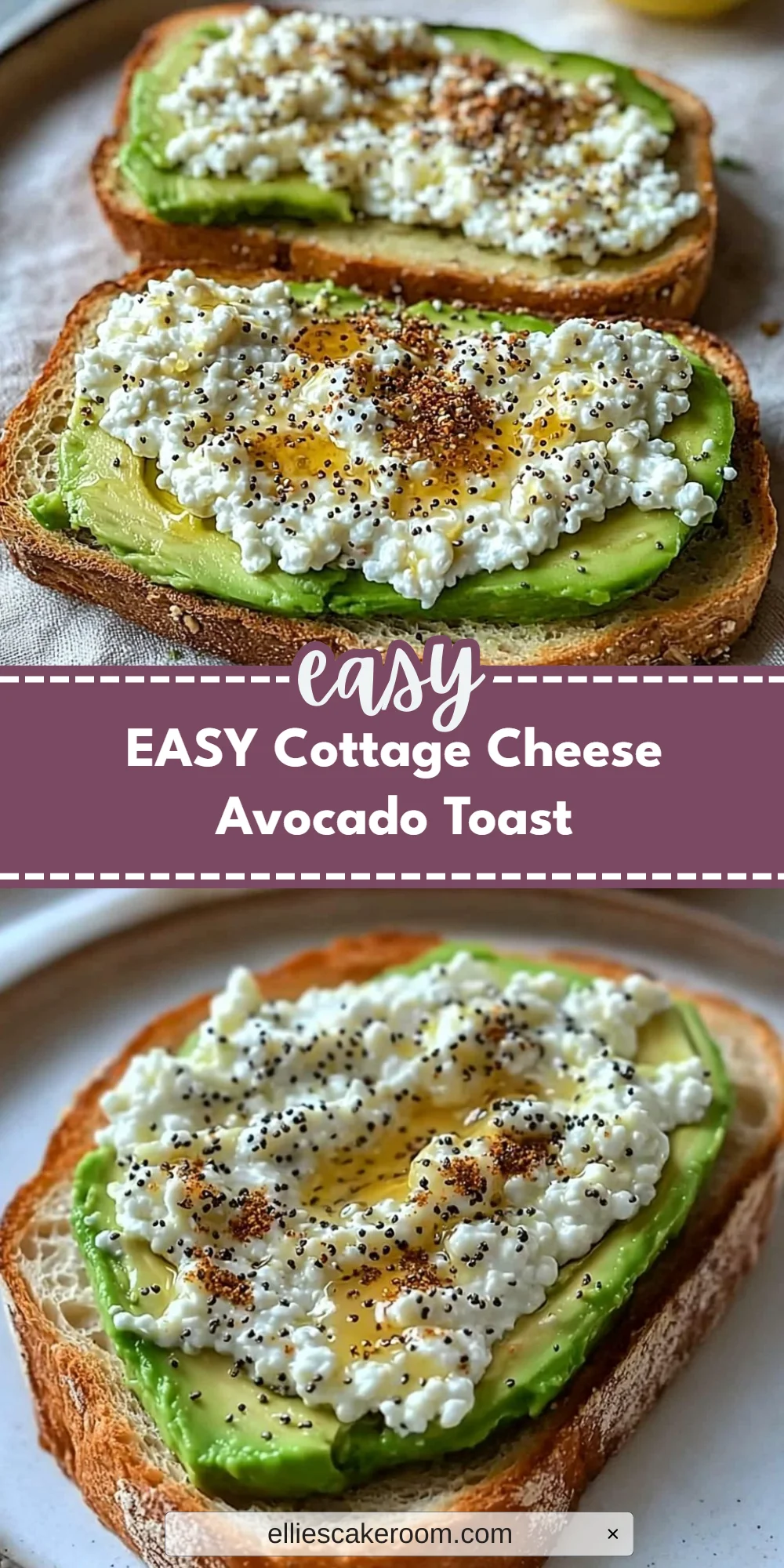 EASY Cottage Cheese Avocado Toast