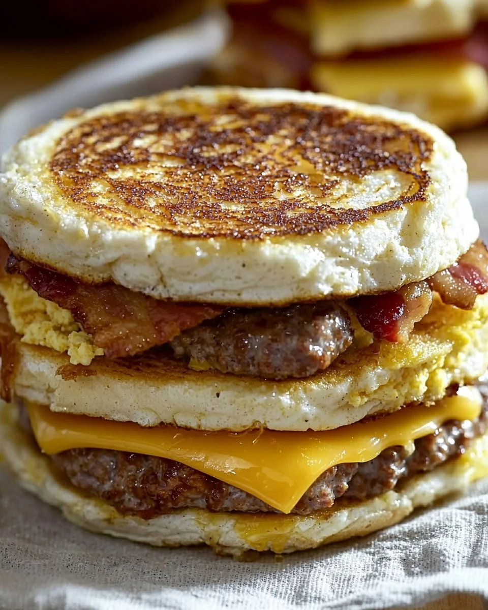 Easy Homemade McGriddle Breakfast Sandwiches