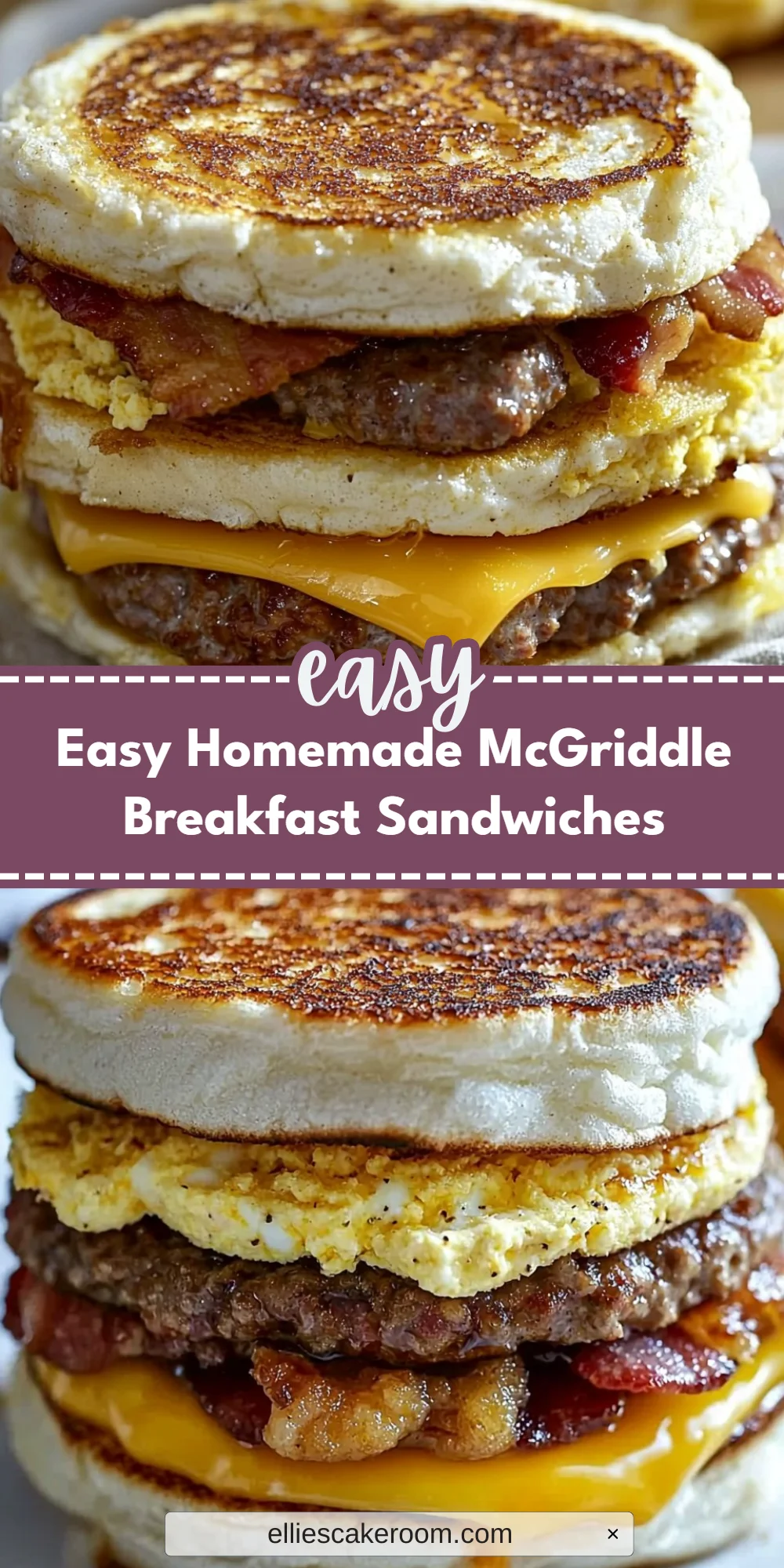 Easy Homemade McGriddle Breakfast Sandwiches