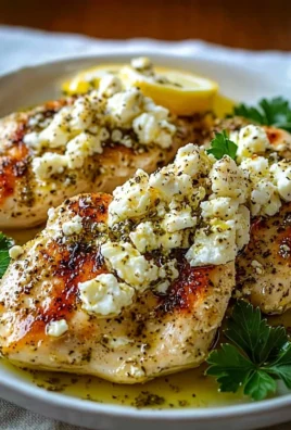 Greek Chicken with Lemon and Feta served on a platter