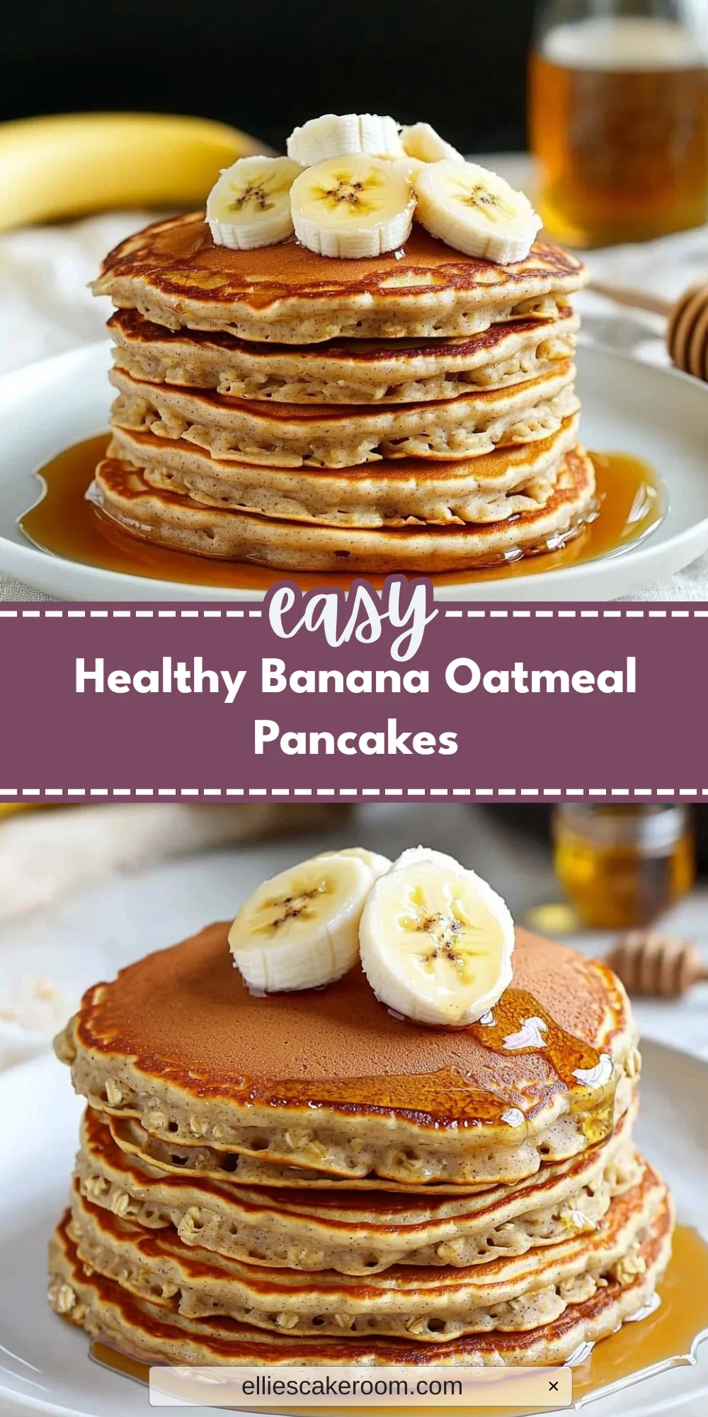 Healthy Banana Oatmeal Pancakes