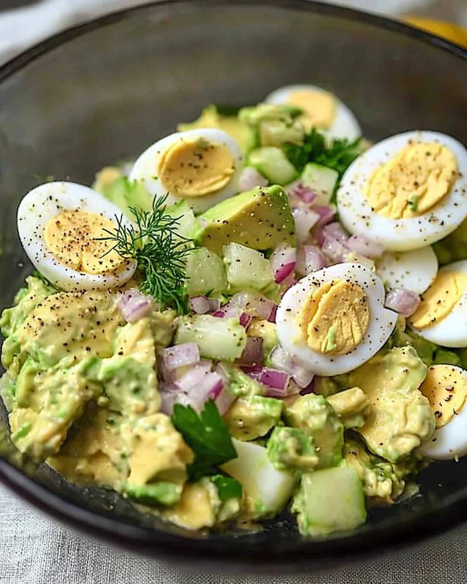 Herby Avocado Egg Salad (10-minute lunch!)