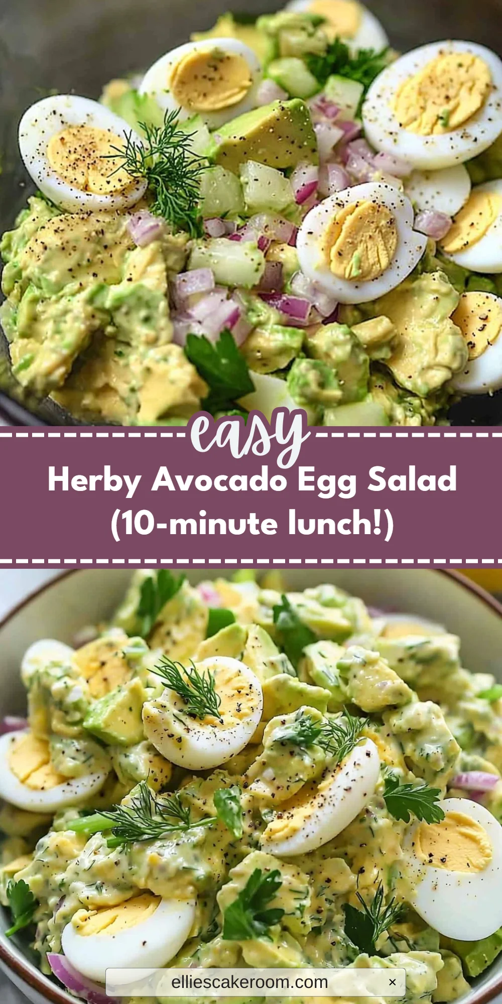 Herby Avocado Egg Salad (10-minute lunch!)