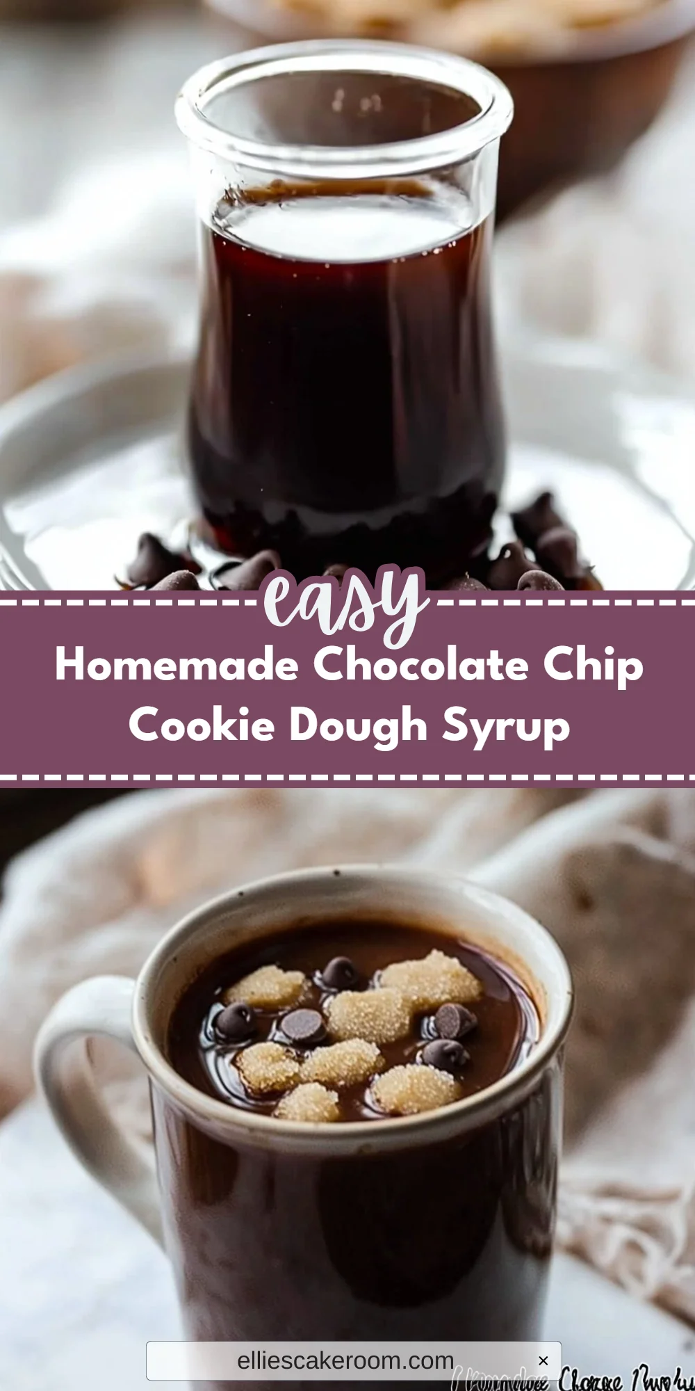 Homemade Chocolate Chip Cookie Dough Syrup