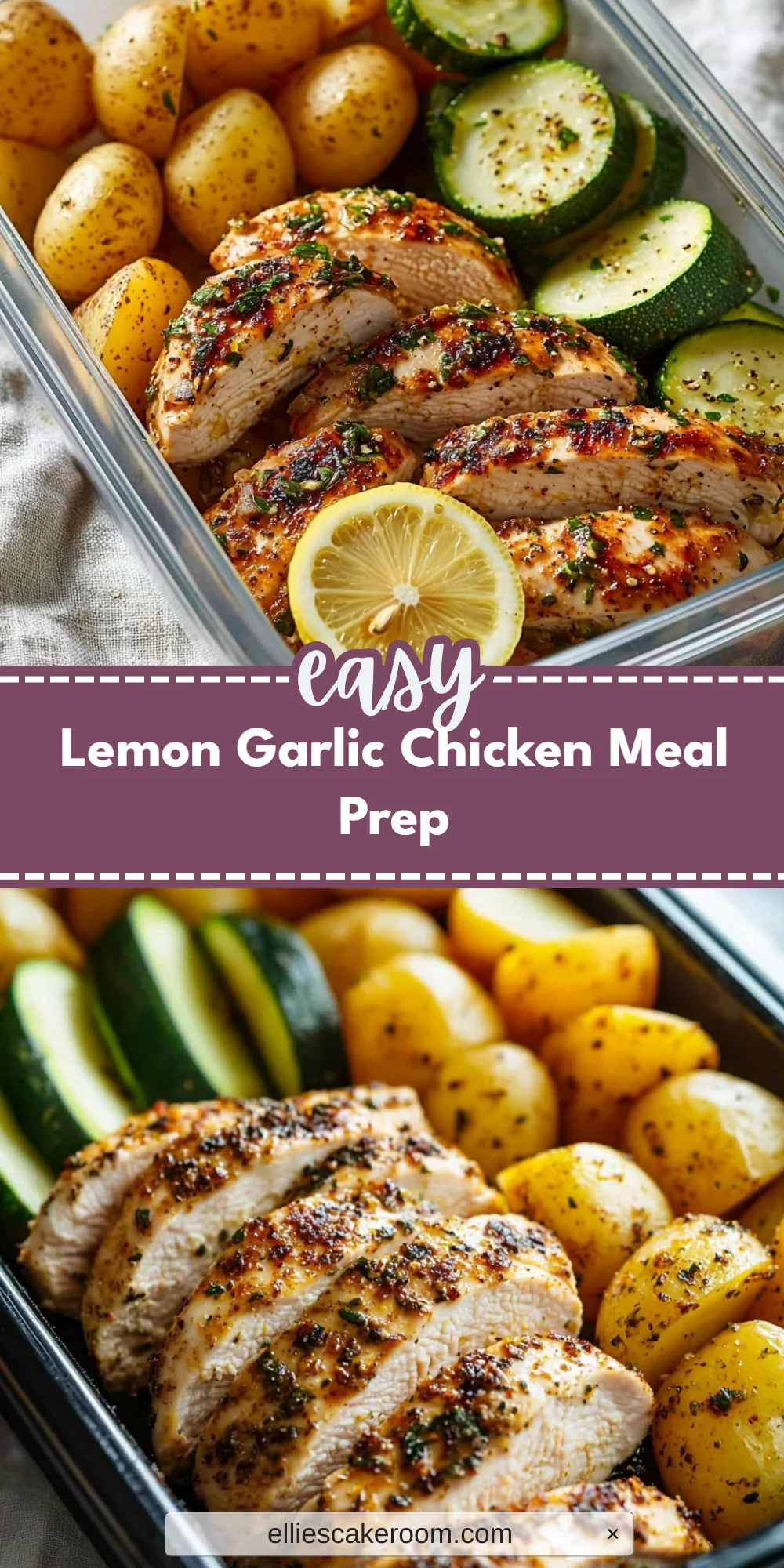Lemon Garlic Chicken Meal Prep