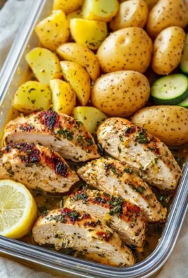 Lemon garlic chicken dish prepared for meal prep and easy weeknight meals.