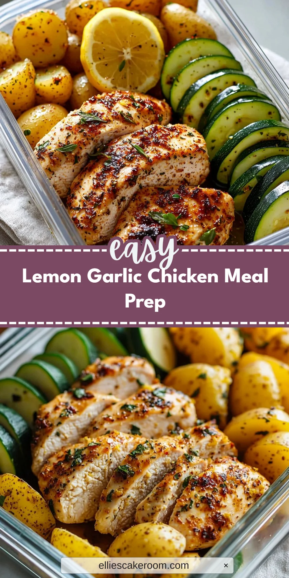 Lemon Garlic Chicken Meal Prep