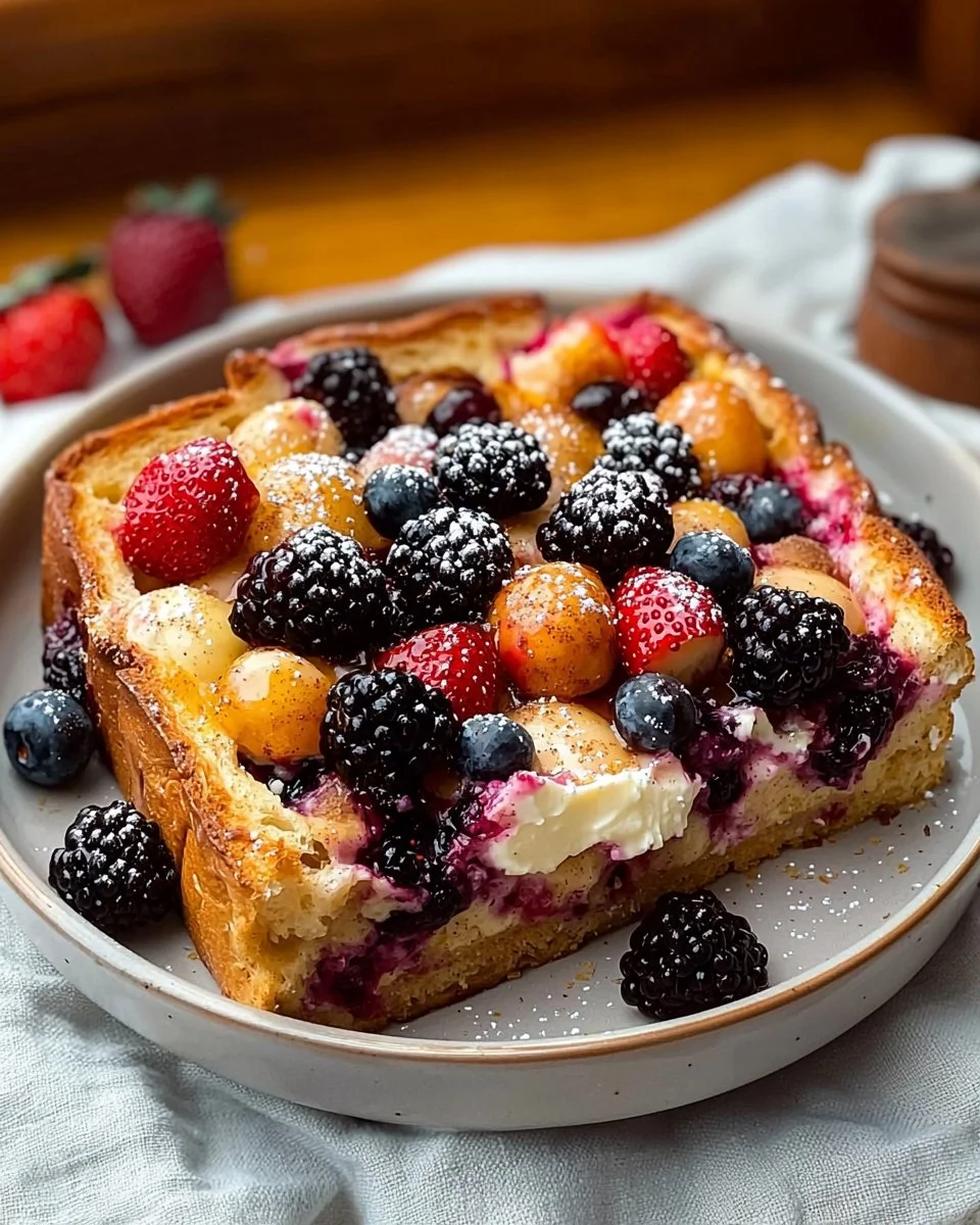Mixed Berry Breakfast Casserole