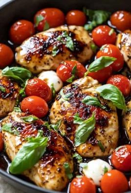 One-Pan Juicy Chicken with Balsamic Sauce served on a plate