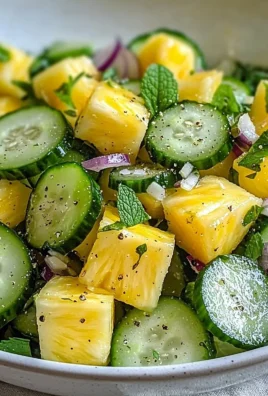 Pineapple Cucumber Salad with vibrant colors and fresh ingredients