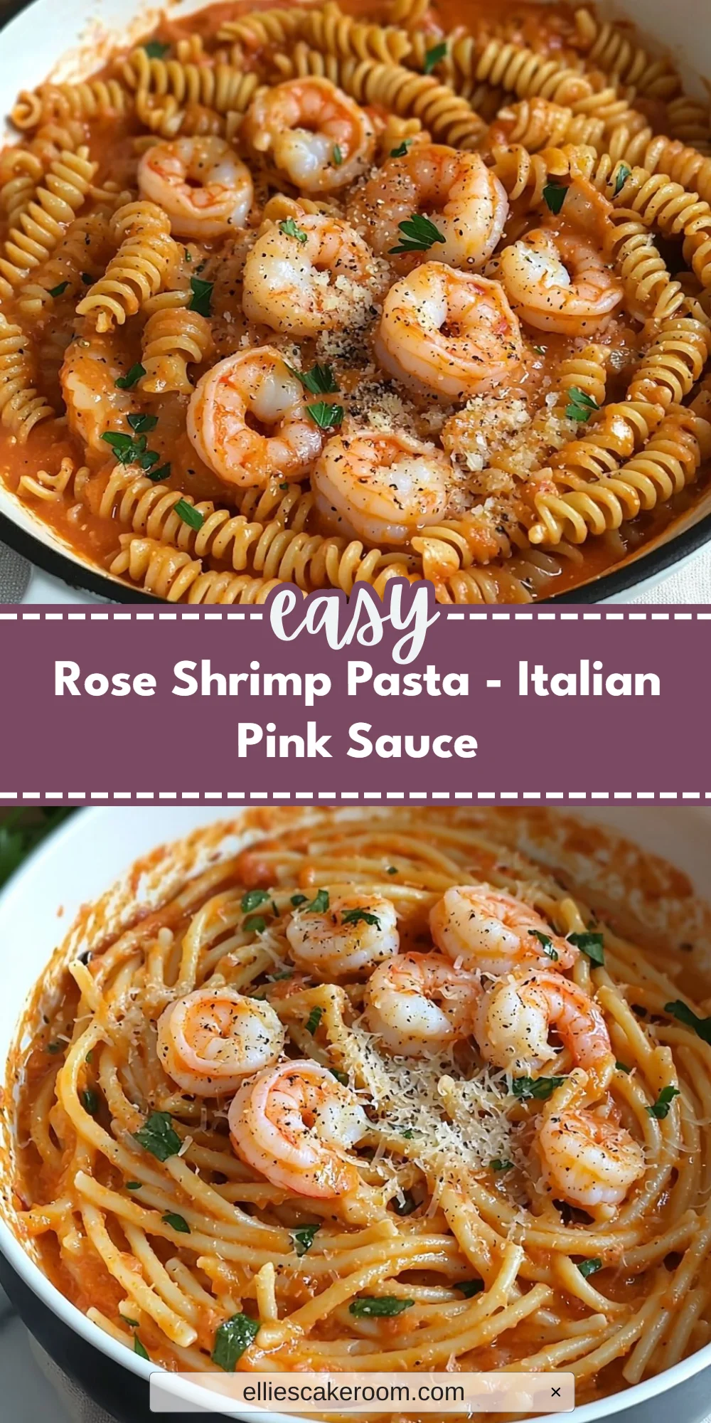 Rose Shrimp Pasta - Italian Pink Sauce