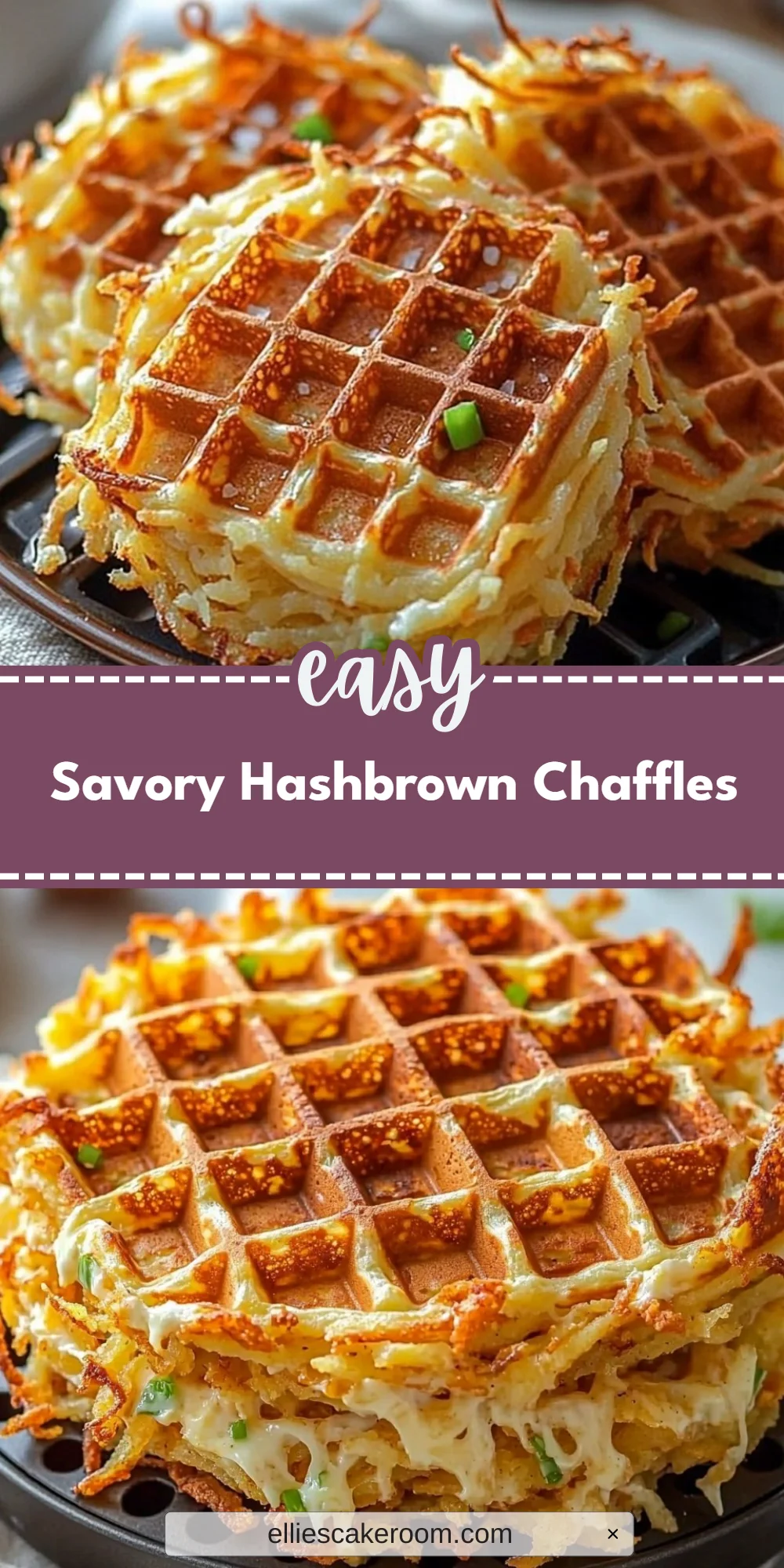 Savory Hashbrown Chaffles
