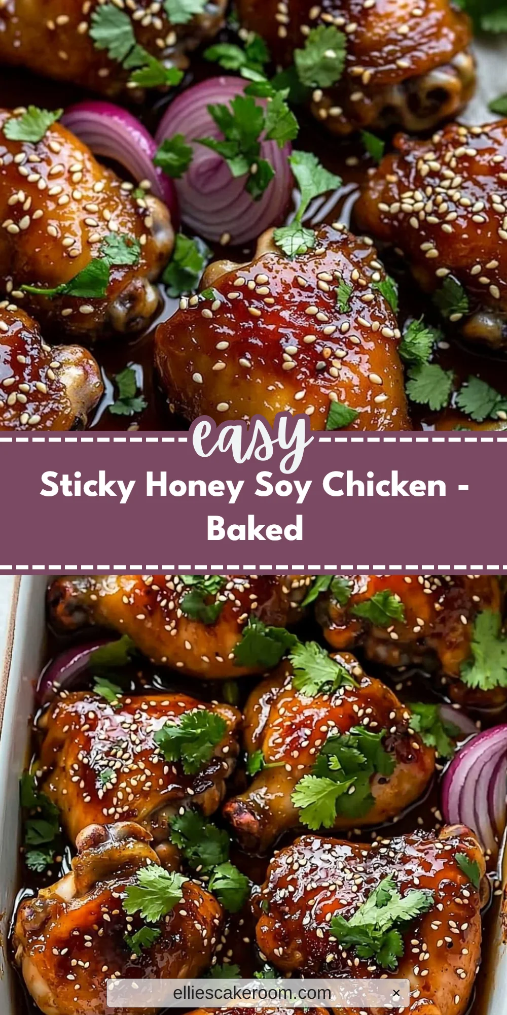 Sticky Honey Soy Chicken - Baked