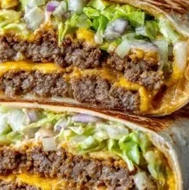 Delicious Big Mac Wrap made with classic ingredients and flavors
