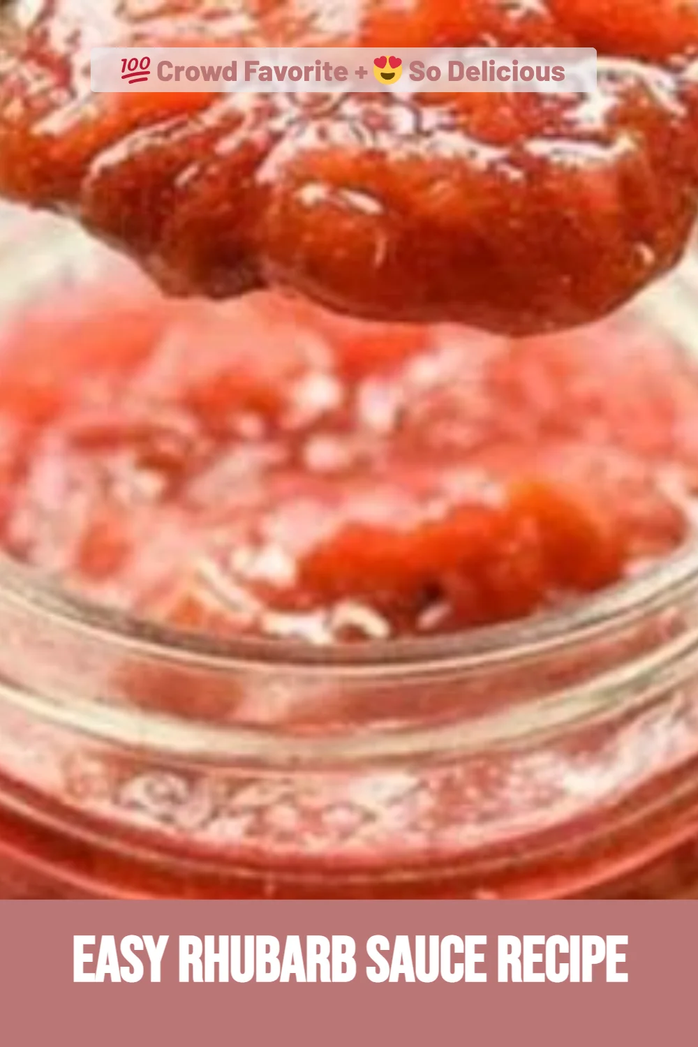 Easy Rhubarb Sauce Recipe