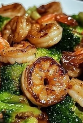 Delicious high-protein honey garlic shrimp served with vegetables.