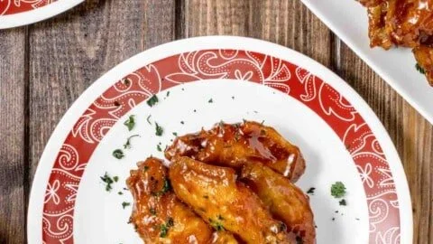 Honey Barbecue Air Fryer Chicken Wings