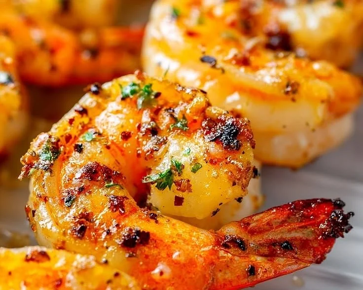 Juicy Garlic Butter Shrimp Skewers