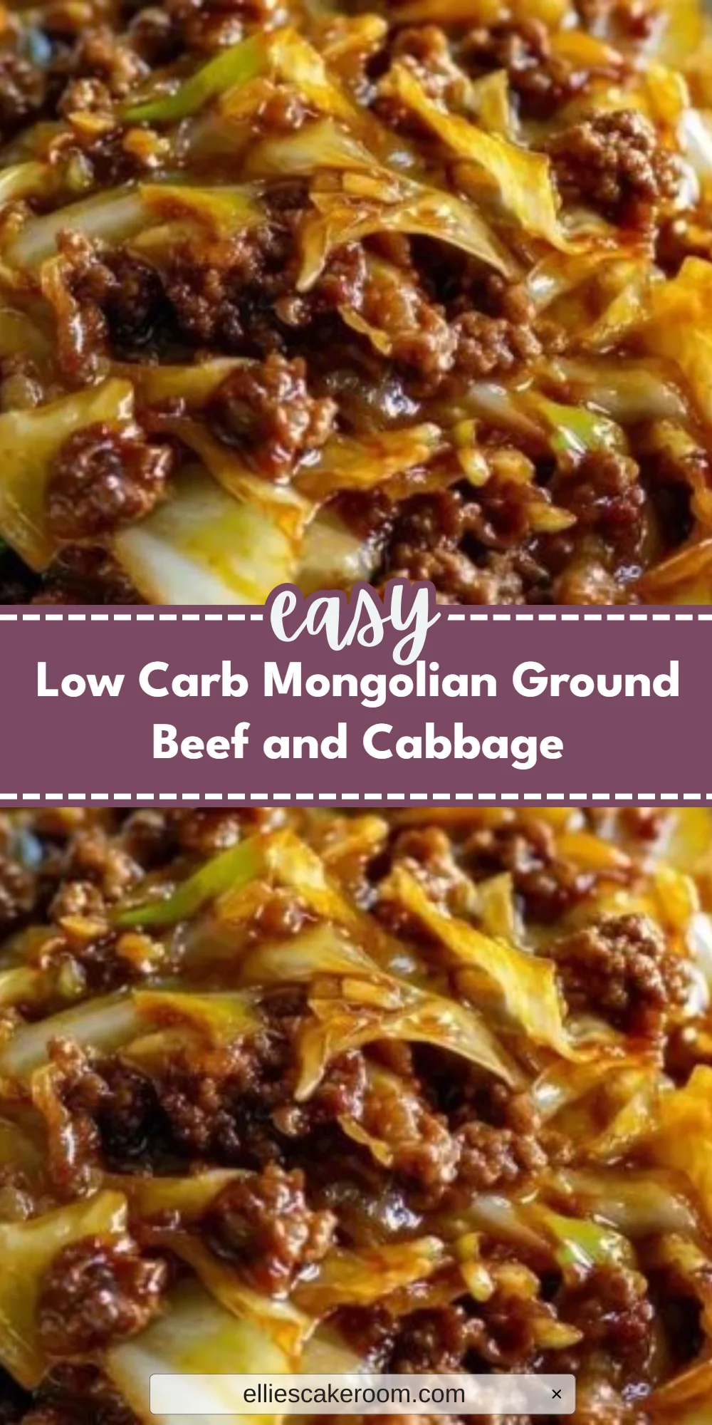 Low Carb Mongolian Ground Beef and Cabbage