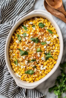 Delicious Mexican Street Corn (Elote) topped with cheese and spices