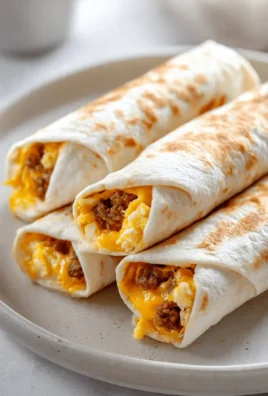 Sausage Egg Cheese Burrito wrapped with savory ingredients