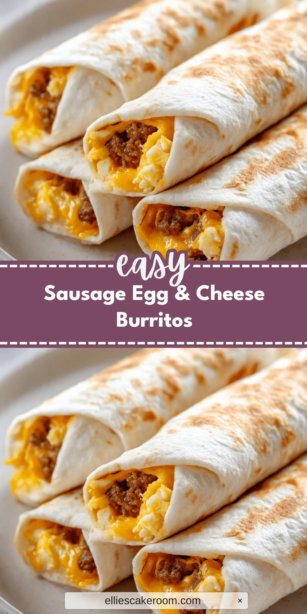 Sausage Egg & Cheese Burritos