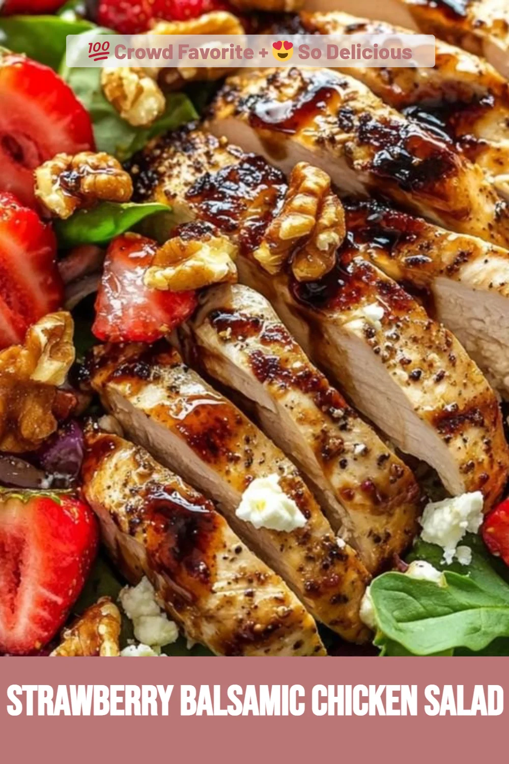 Strawberry Balsamic Chicken Salad