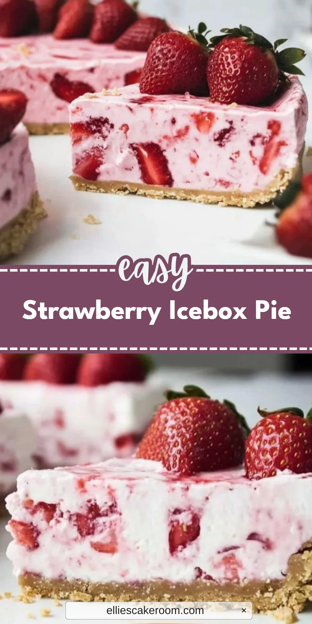 Strawberry Icebox Pie