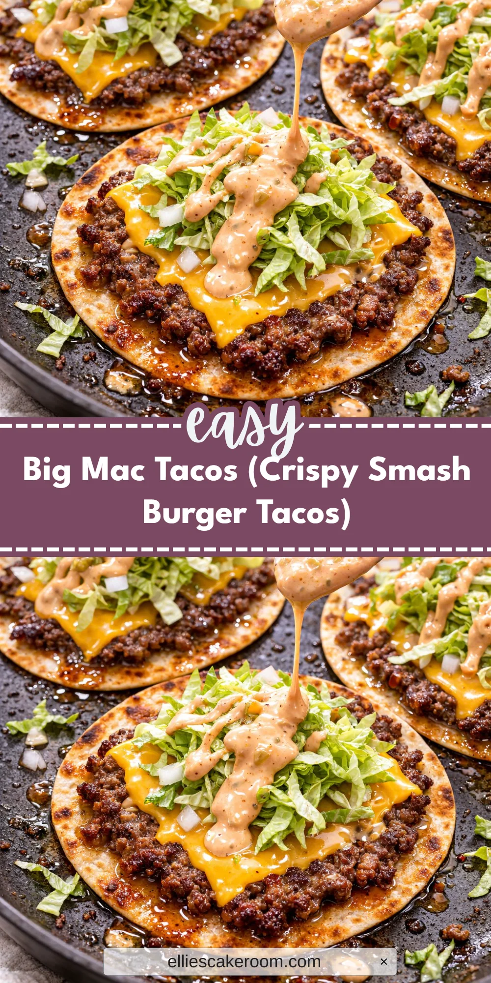 Big Mac Tacos (Crispy Smash Burger Tacos)