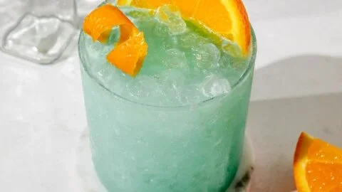 Blue Hawaiian Mocktail (or Cocktail) Drink Recipe