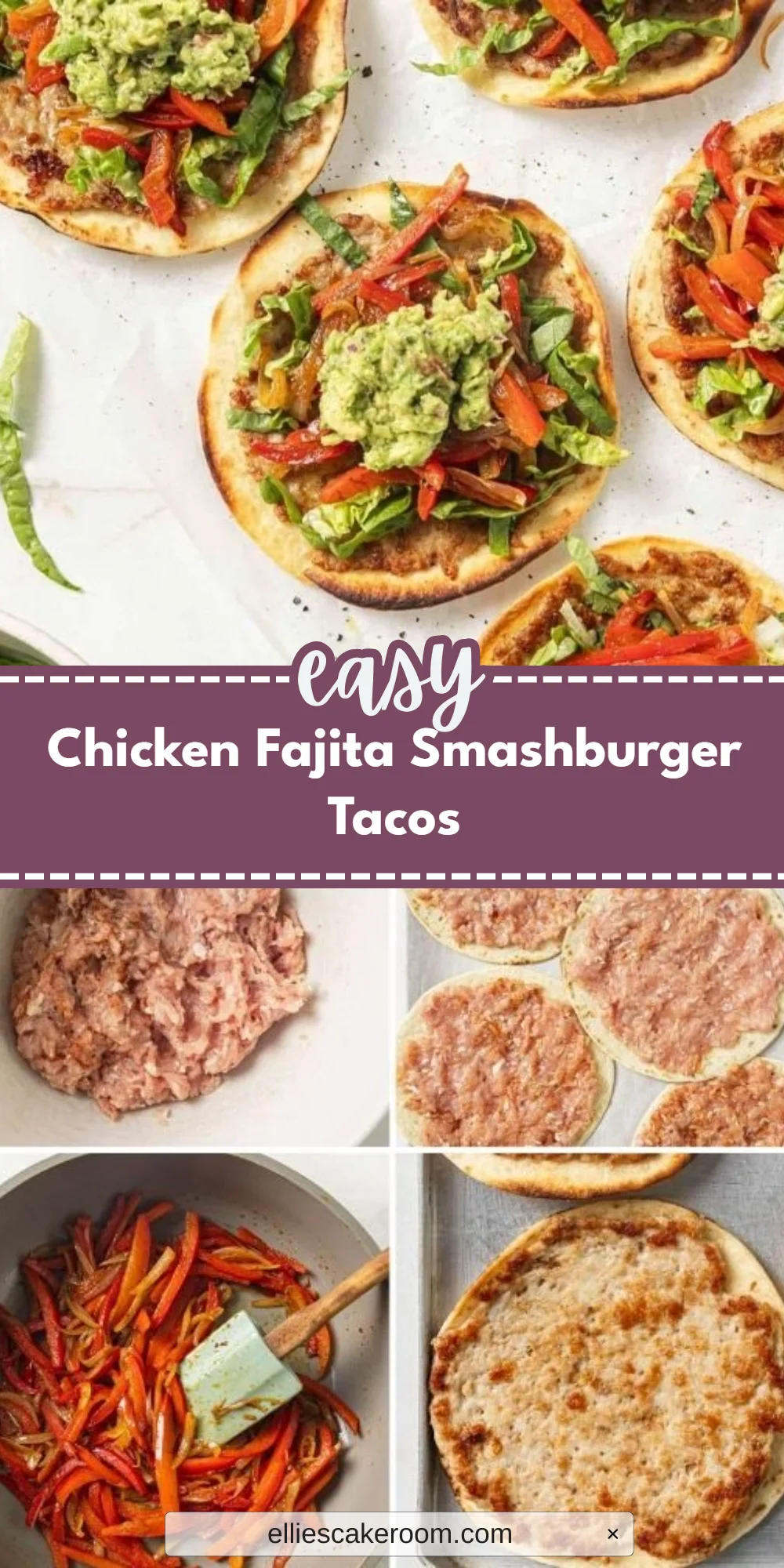 Chicken Fajita Smashburger Tacos