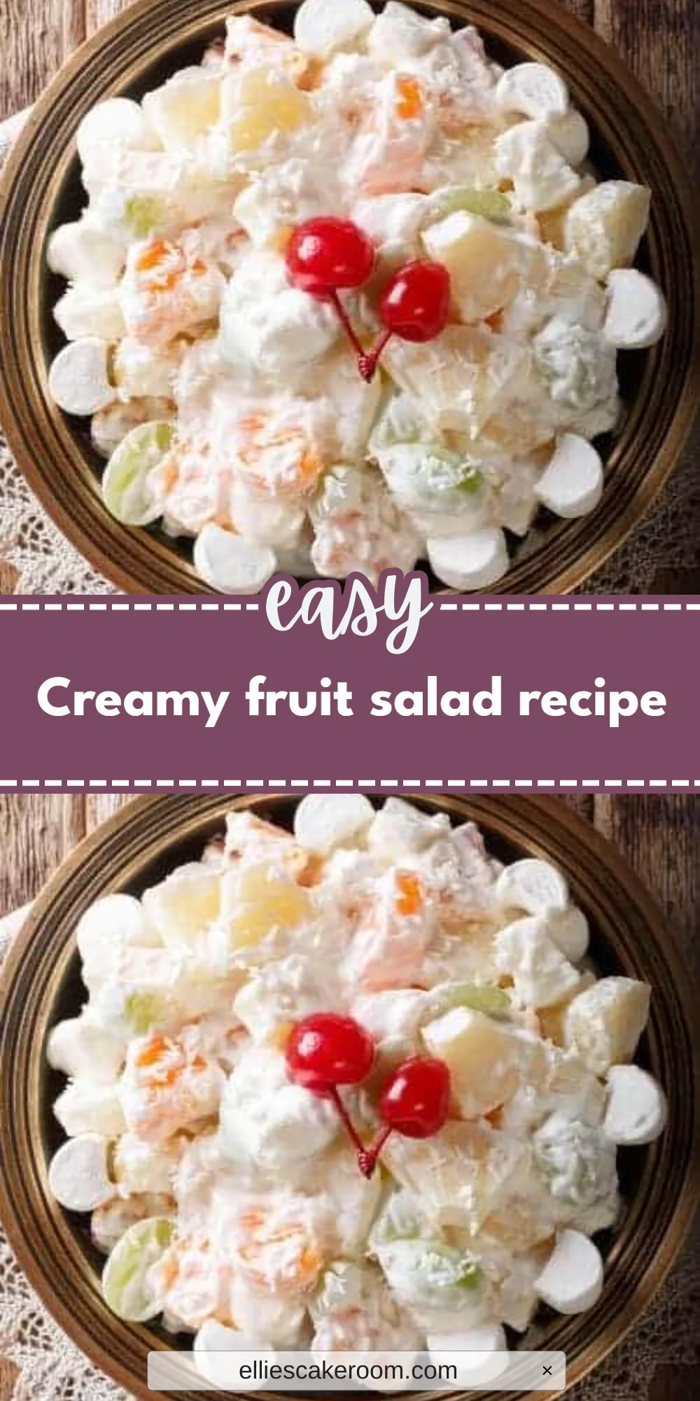 Creamy fruit salad recipe