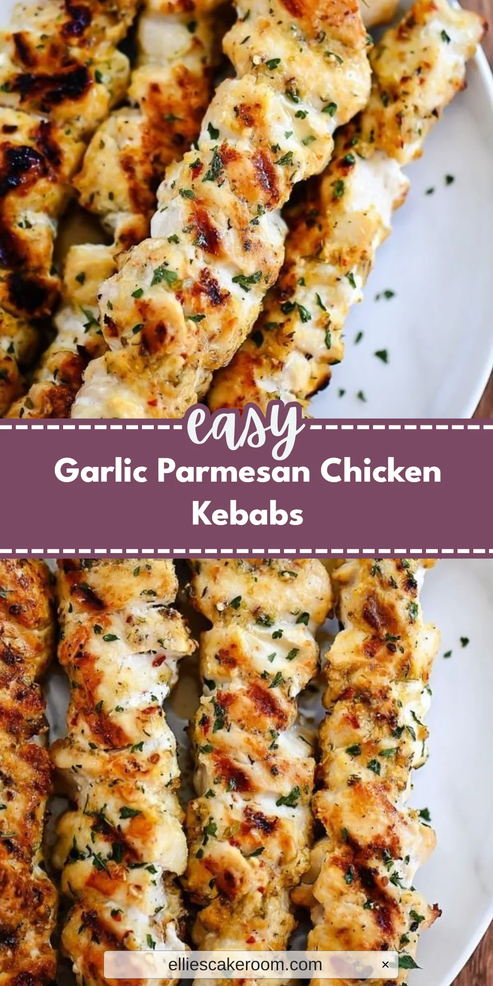 Garlic Parmesan Chicken Kebabs