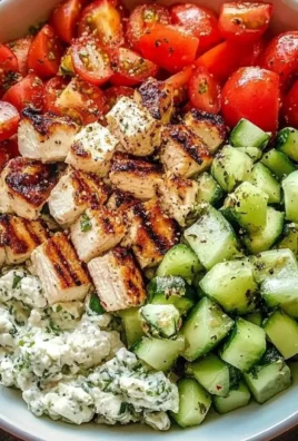 Delicious Greek Chicken Bowls with fresh vegetables and flavorful chicken