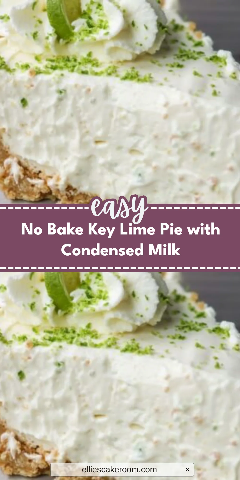No Bake Key Lime Pie with Condensed Milk
