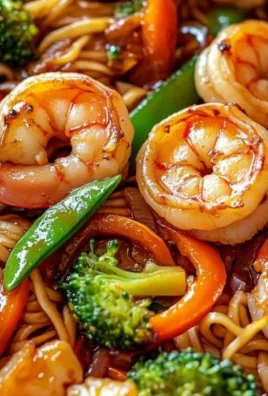 One-Pan Shrimp Stir Fry with Noodles in a colorful presentation