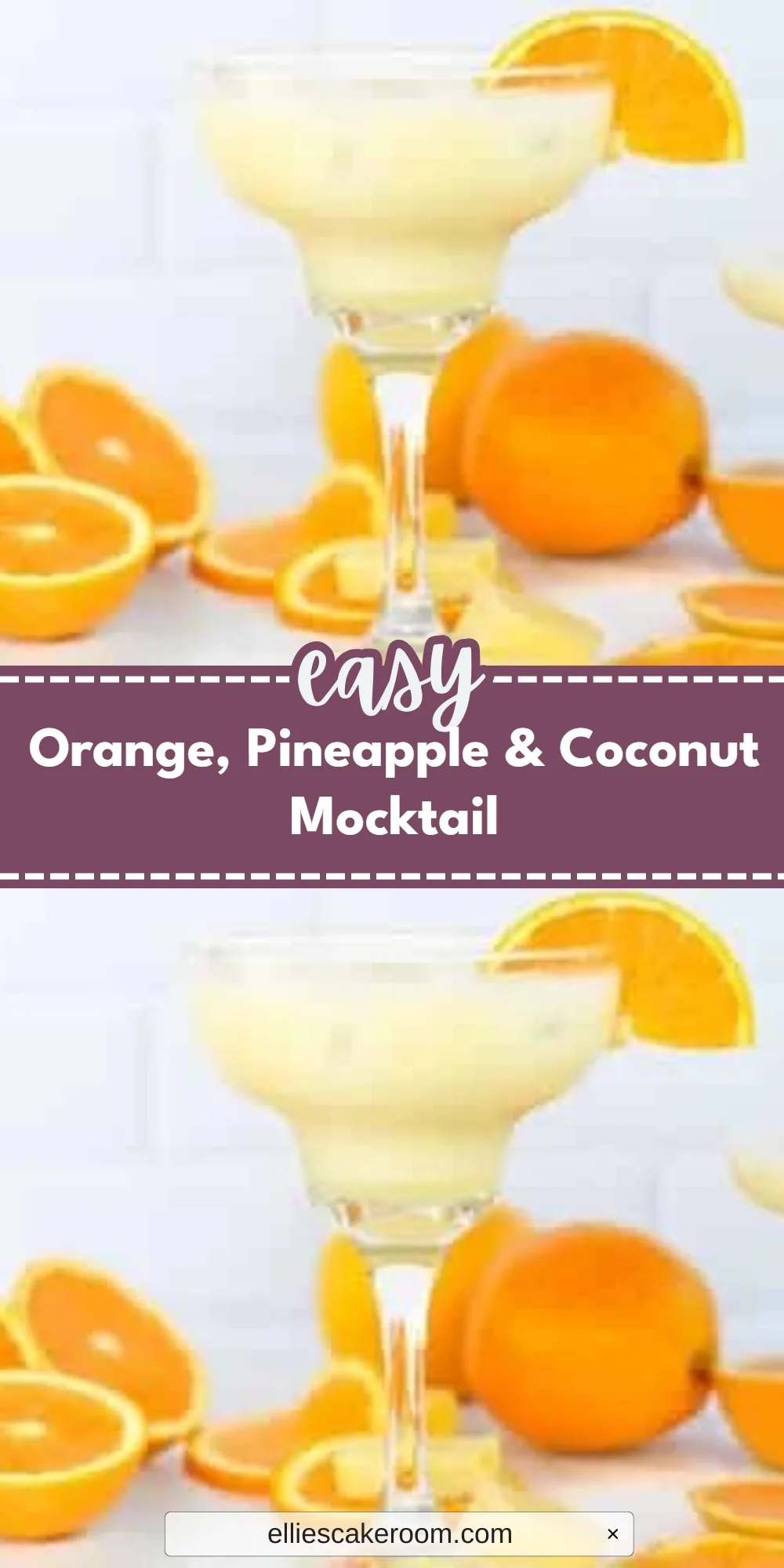 Orange, Pineapple & Coconut Mocktail