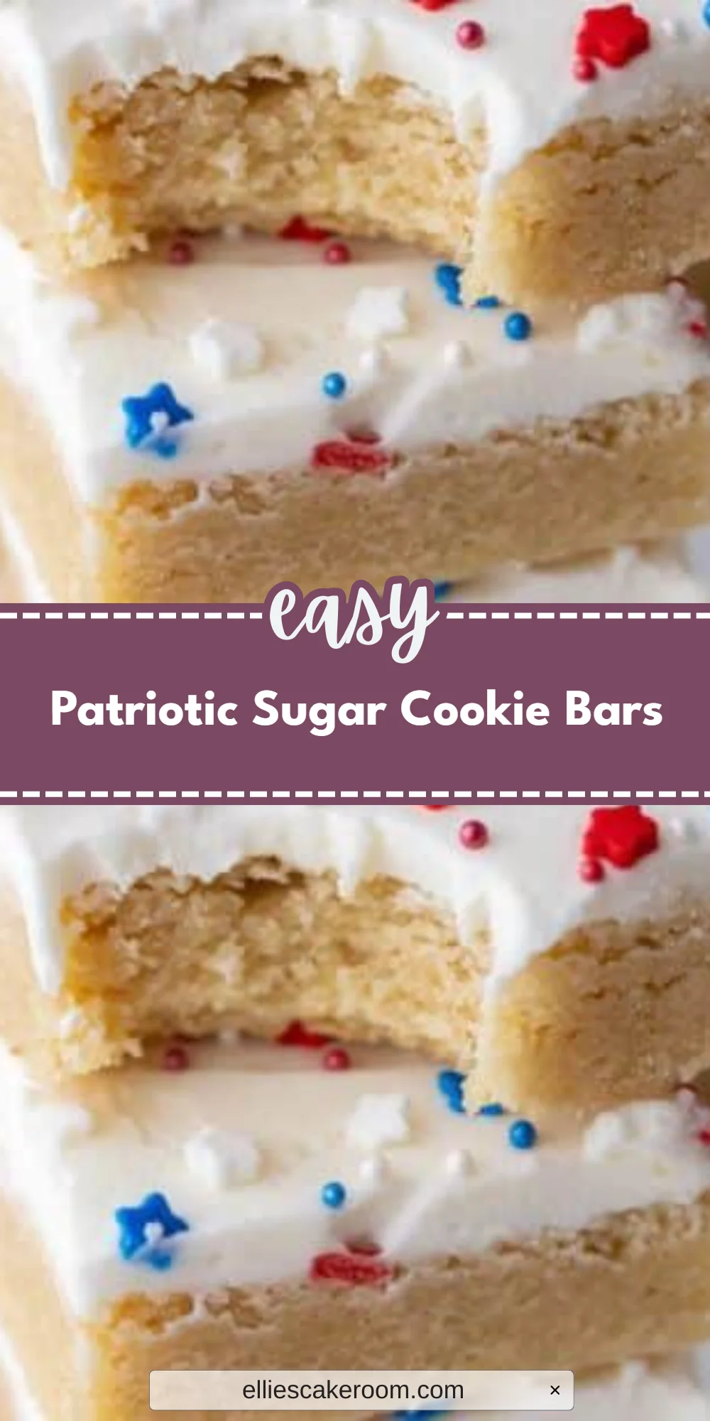 Patriotic Sugar Cookie Bars