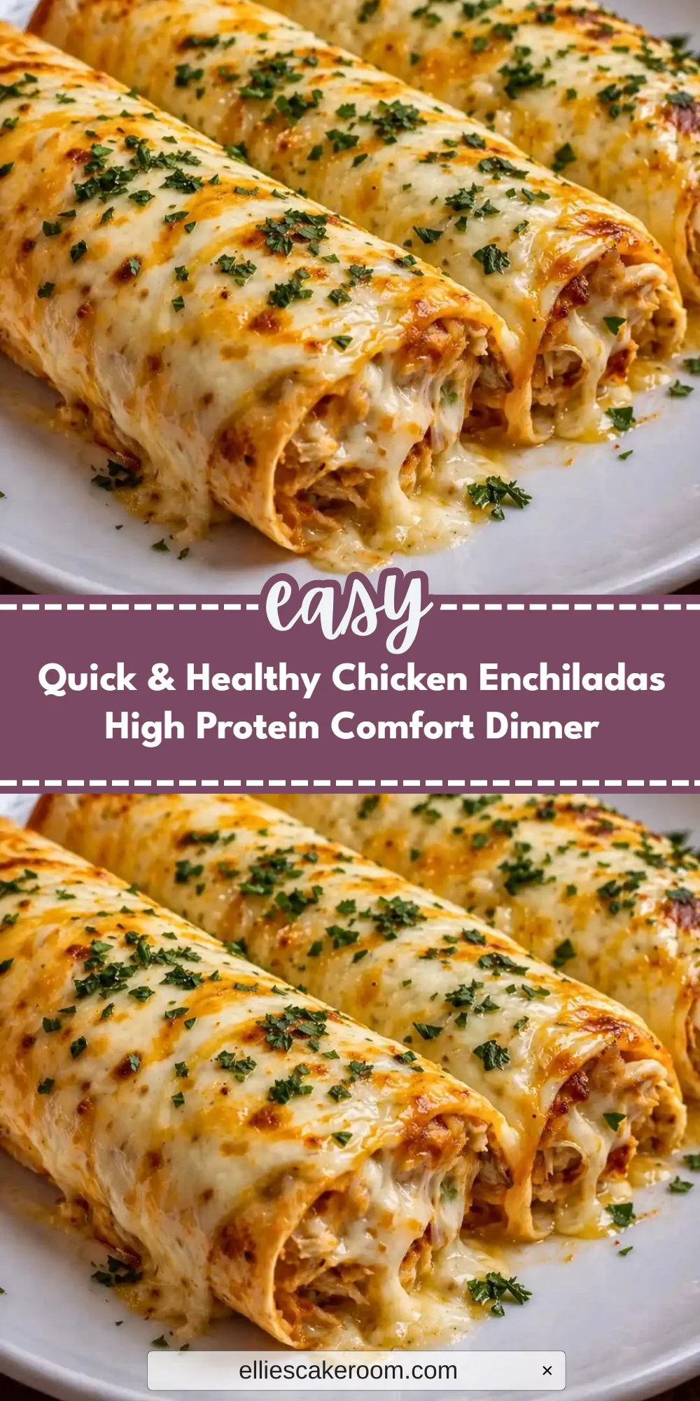 Quick & Healthy Chicken Enchiladas High Protein Comfort Dinner