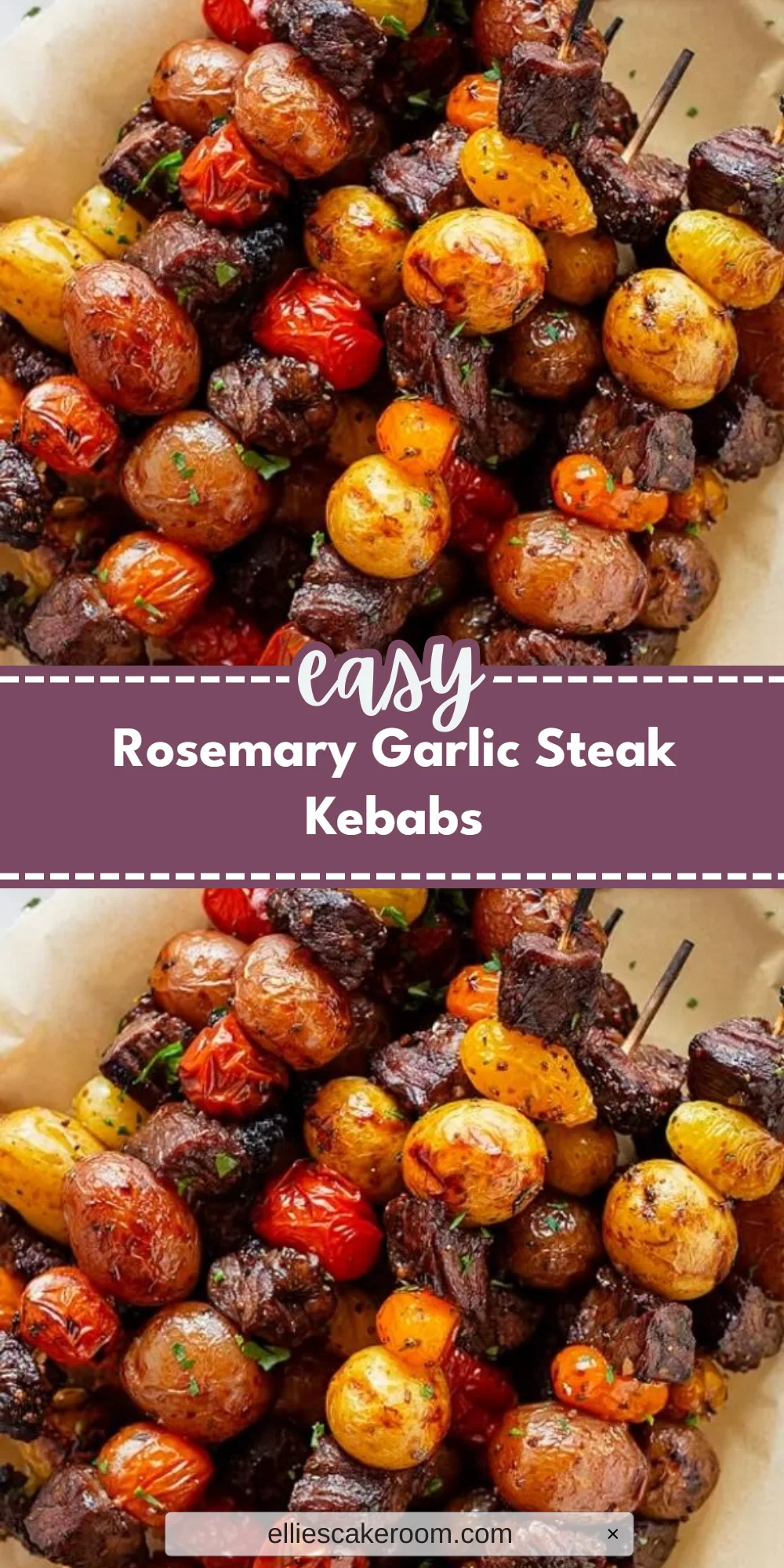Rosemary Garlic Steak Kebabs